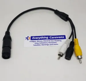Connect Waeco Dometic Rear View Camera to Different Non Waeco Monitor - Waeco 6 Pin to Rca  - No Longer Available