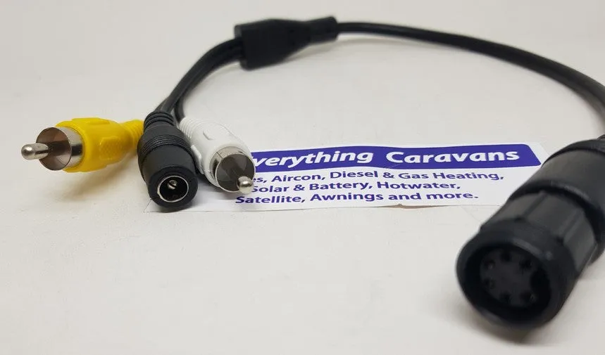 Connect Waeco Dometic Rear View Camera to Different Non Waeco Monitor - Waeco 6 Pin to Rca  - No Longer Available