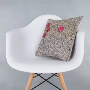 Contemporary Multiple Color Kilim Pillow Cover 16x16 7384