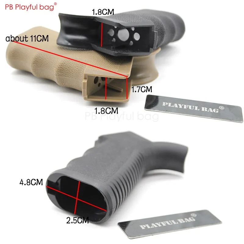 CS DIY tactical water bullet gun accessories Mft motor rear grip No. 2 Split case 556 Jiqu ttm Nylon materia DIY Toys parts LD74