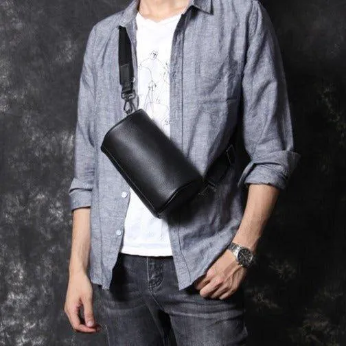 Cylinder Sling Bag Men
