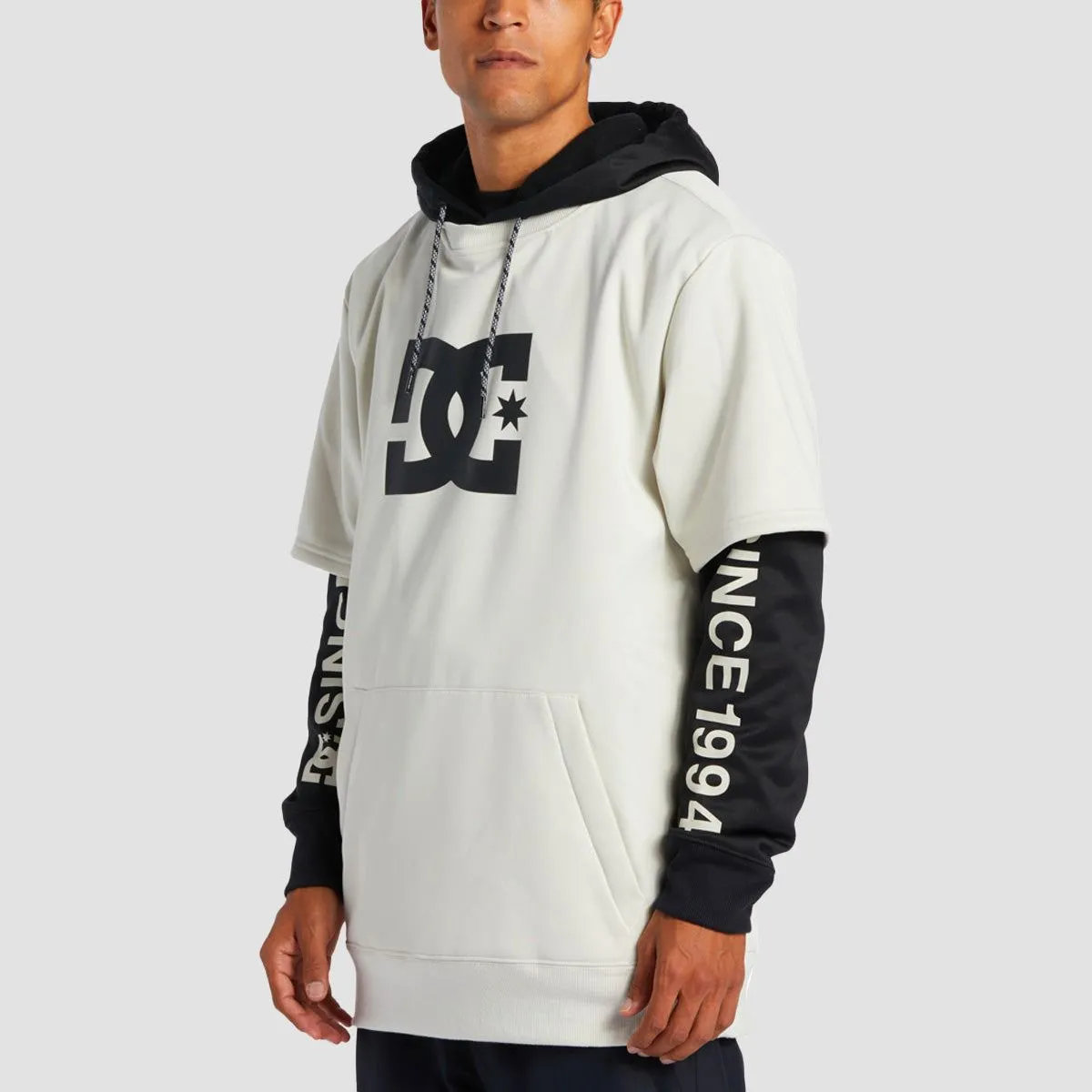 DC Dryden Snow Pullover Hoodie Silver Birch