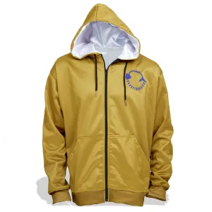 Dead Fish Hook Gold Zippered Hoodie