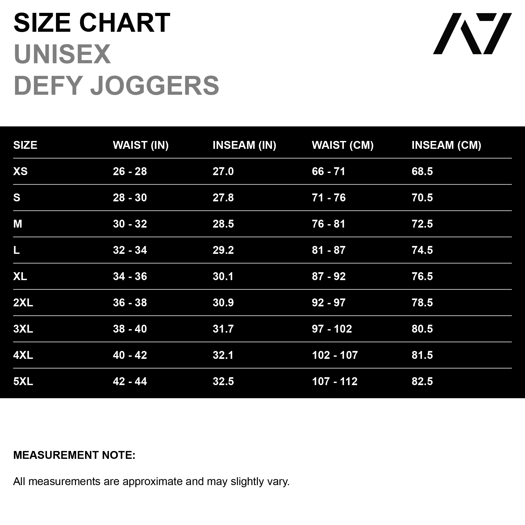 Defy Joggers - Black (Unisex)