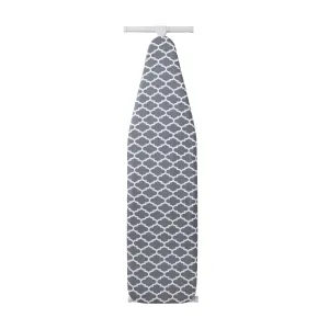 Deluxe Lattice Grey Removable Ironing Board Cover 54" X 15" (Ironing Board Not I