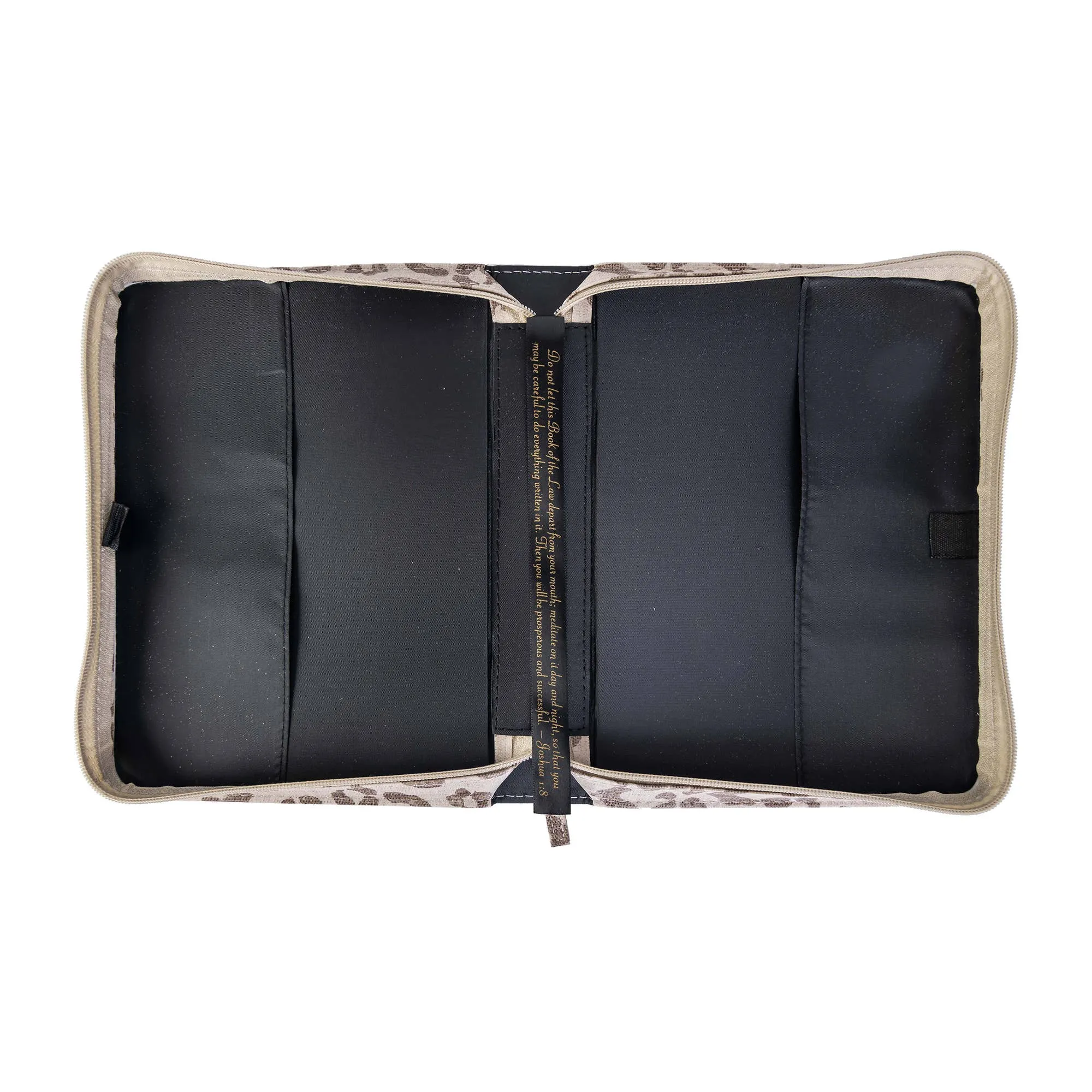 Divine Details: Bible Cover - Leopard w/Metallic Gold: Large