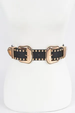 Double Time Black & Gold Belt