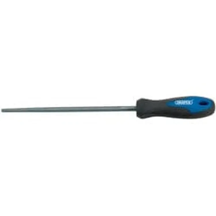 Draper Soft Grip Engineer'S File Round File And Handle, 200Mm Dr-44955