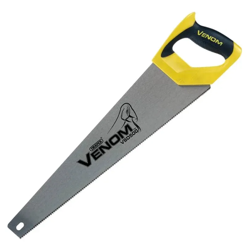 Draper Venom 82195 500mm Soft Grip Double Ground Handsaw Carbon Steel Saw Blade