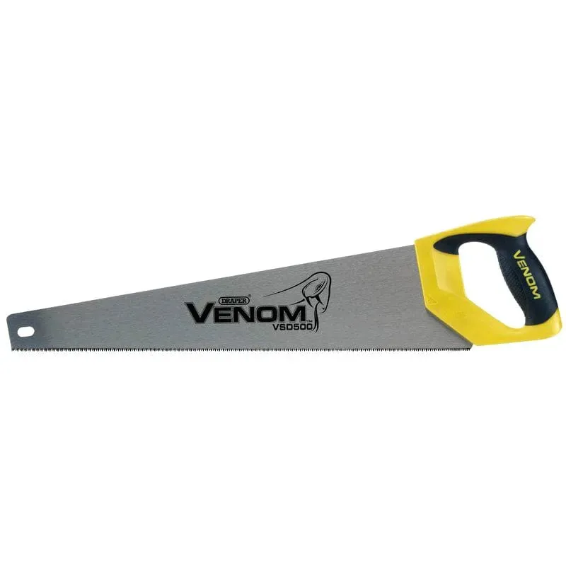 Draper Venom 82195 500mm Soft Grip Double Ground Handsaw Carbon Steel Saw Blade