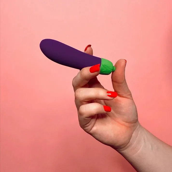 Eggplant Emojibator Ultra Discreet First Time Bullet Vibrator