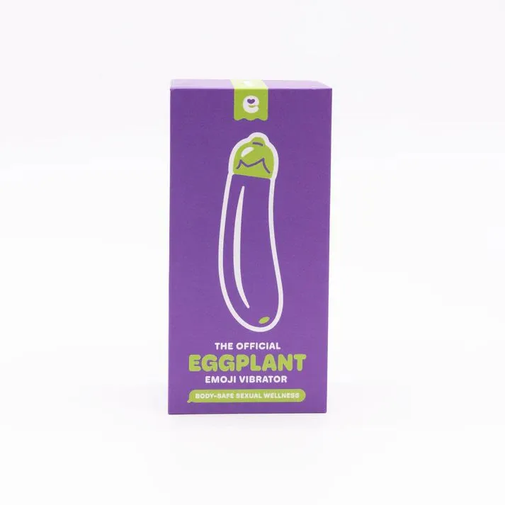 Eggplant Emojibator Ultra Discreet First Time Bullet Vibrator