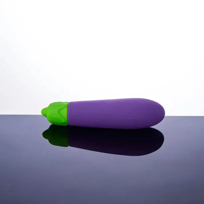 Eggplant Emojibator Ultra Discreet First Time Bullet Vibrator