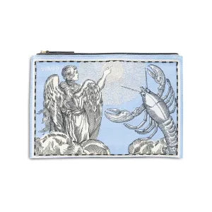 Embroidered Pouch, Astro Virgo In Blue #12