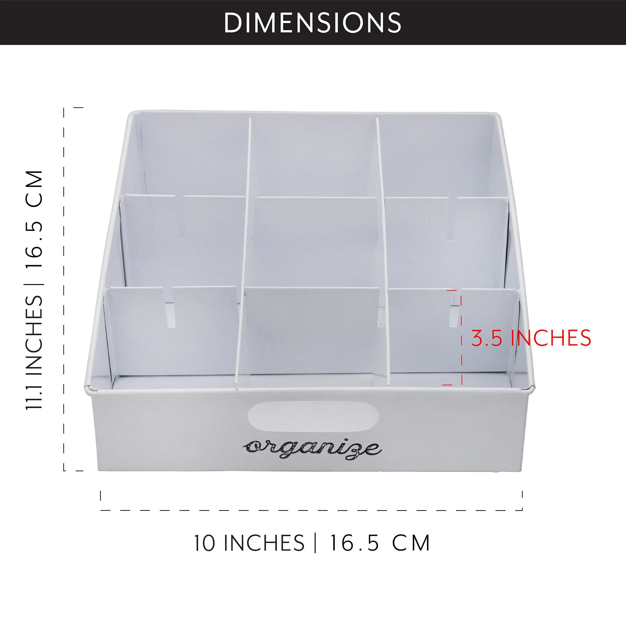 Enamelware Farmhouse Snack Caddy (White, Case of 8)