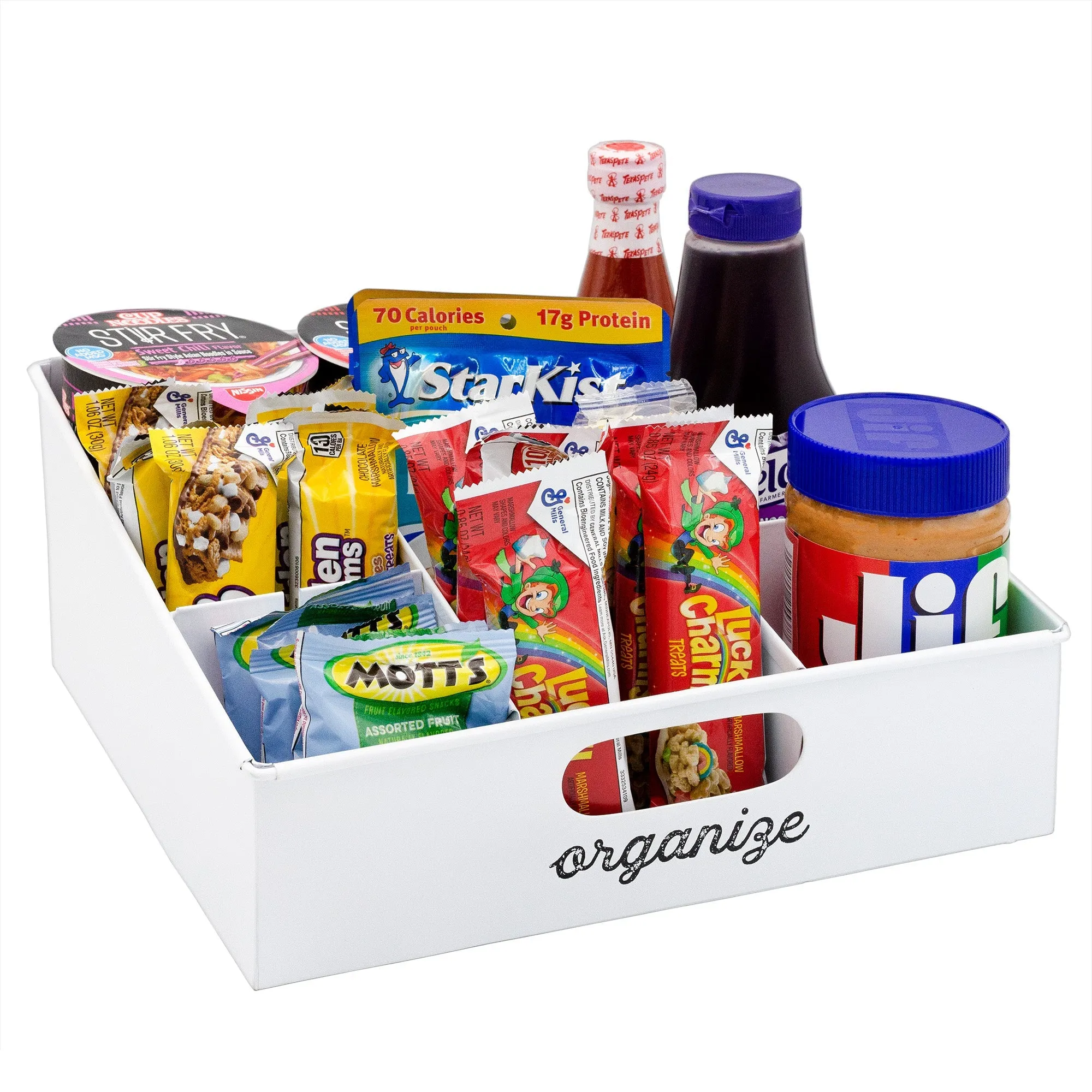 Enamelware Farmhouse Snack Caddy (White, Case of 8)