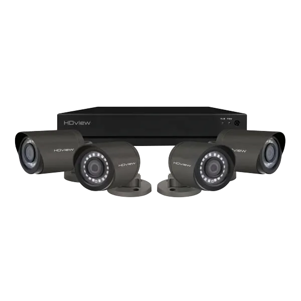 ESP SHDV8KB4G HDview 4MP Super HD 8 Channel 1TB 4x Grey Bullet Camera Kit