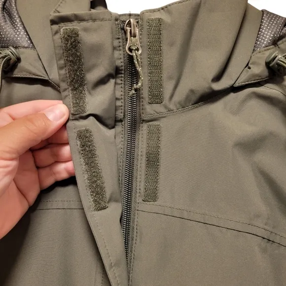 EUC | Eddie Bauer | Mesh Lined Rain Jacket | Olive Green | Size XL