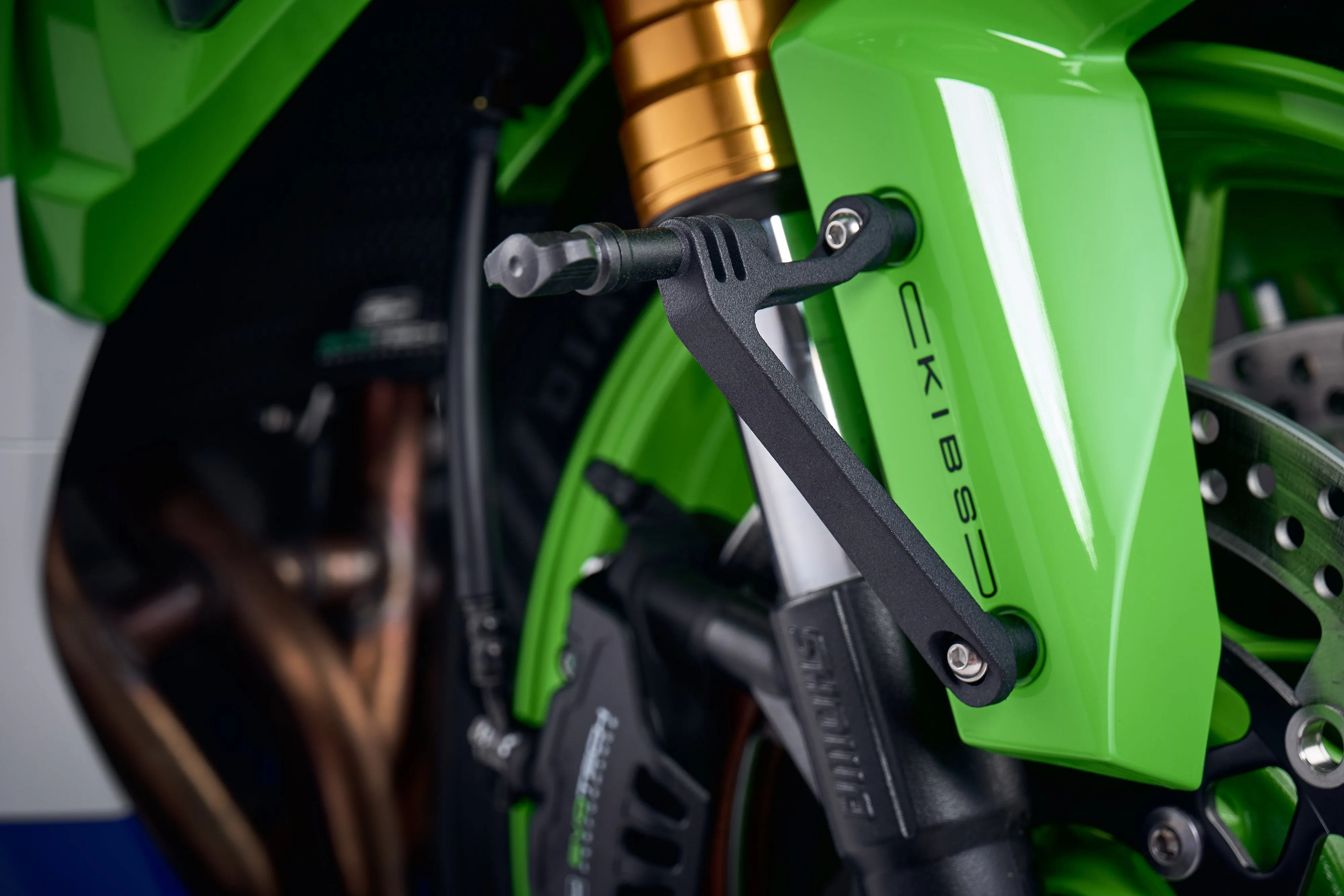 Evotech Action / Safety Camera Front Mudguard Mount - Kawasaki Ninja ZX-6R (2024 )