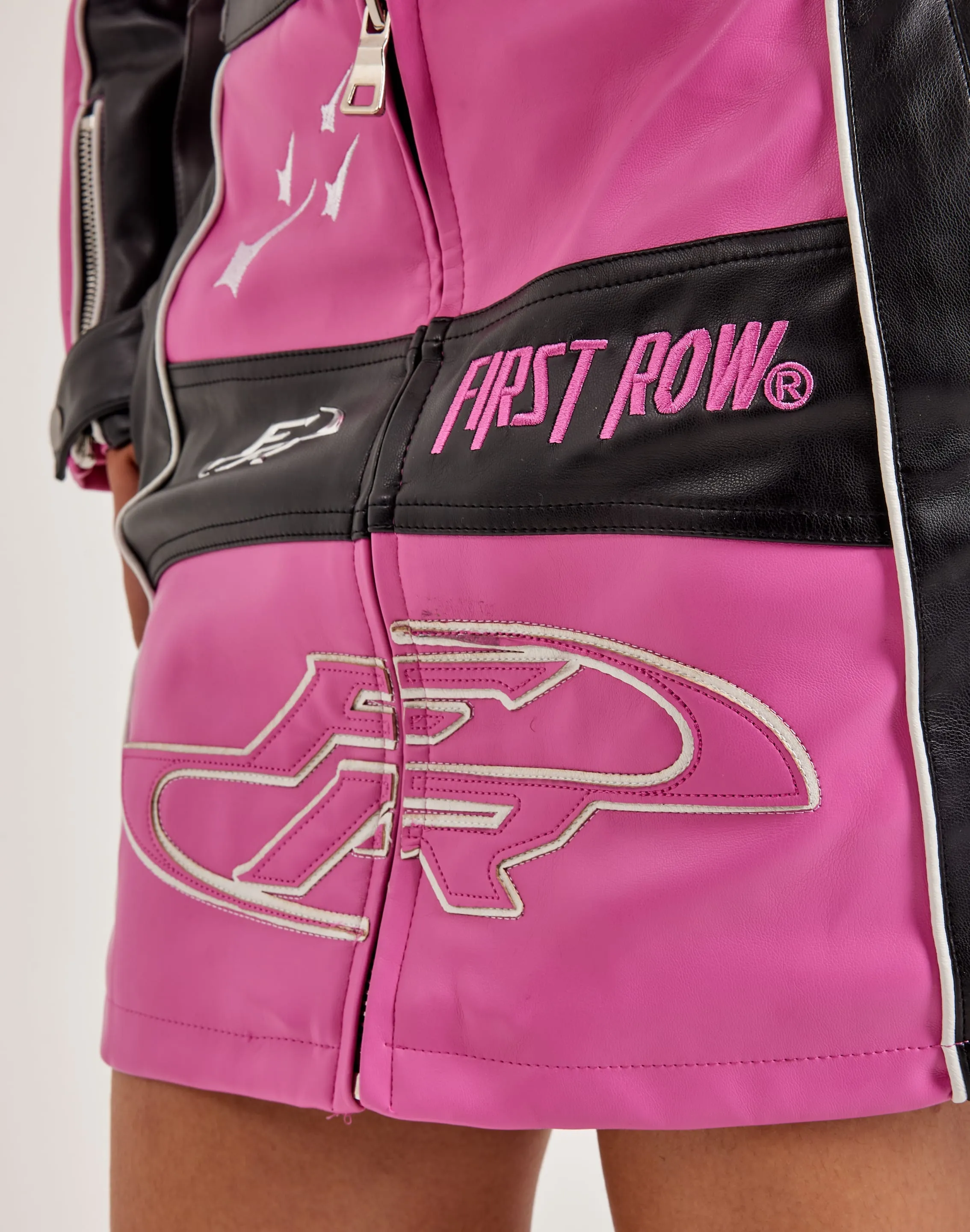 First Row Leather Racing Skirt