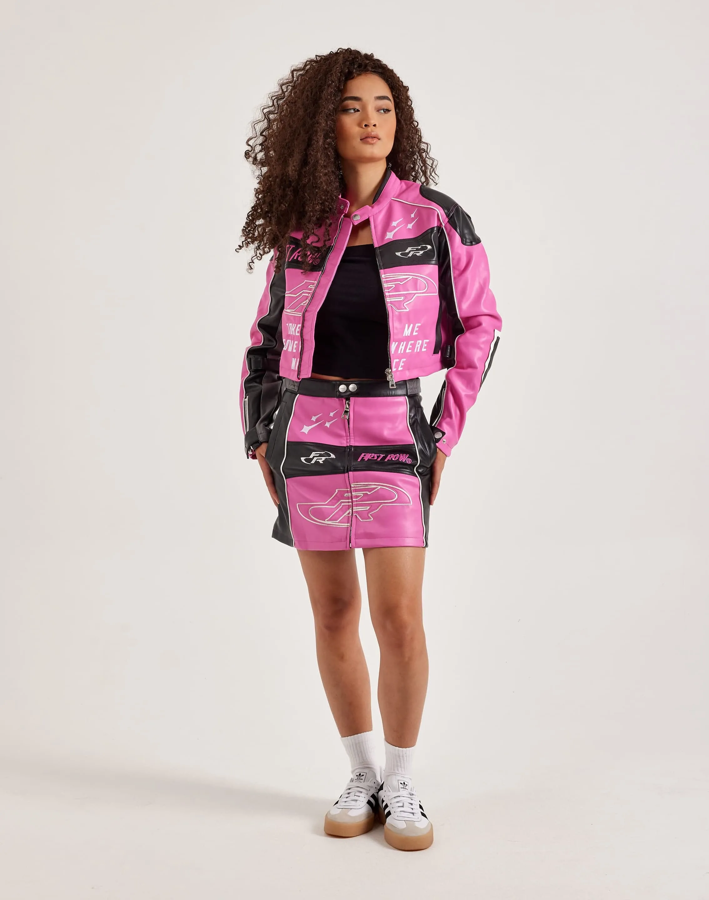 First Row Leather Racing Skirt