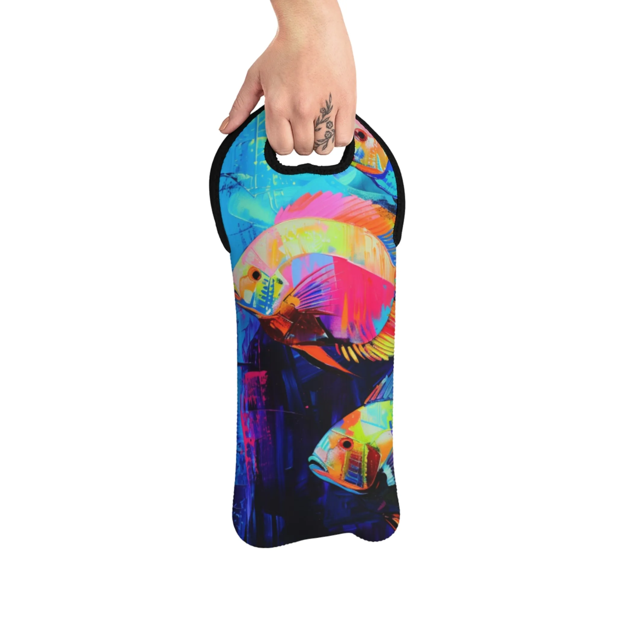 Fish Wine Tote Bag