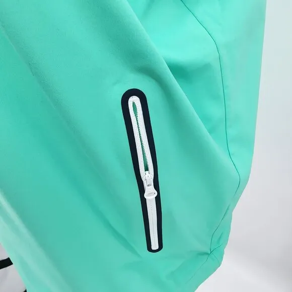 FootJoy Golf Vest XL womens Green Sleeveless NBC Logo Zipper Pockets