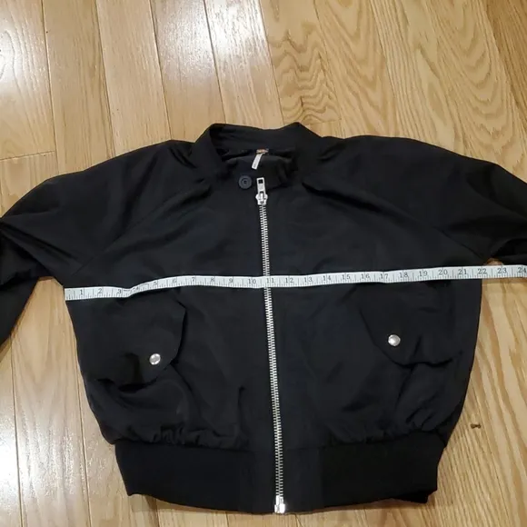 Free People midnight bomber jacket