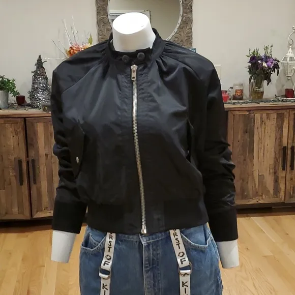 Free People midnight bomber jacket