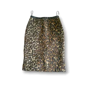 FRNCH | NWOT Hot Black/Tan Leopard Print Pencil Skirt (SIZE S)