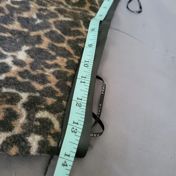 FRNCH | NWOT Hot Black/Tan Leopard Print Pencil Skirt (SIZE S)
