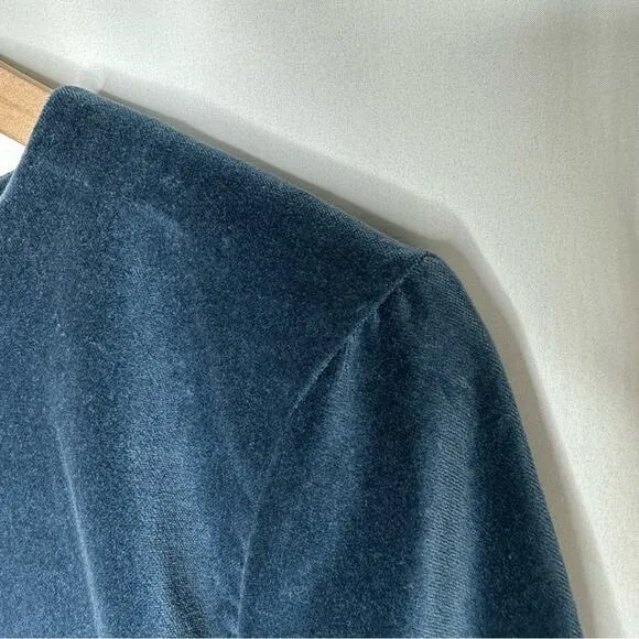 FRYE Melissa Blue Velvet Suede Mini Shift Dress NWT in Small