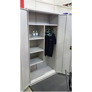 Full Height Metal Swing Door Cupboard with Centre Partition