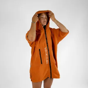 Full Zip Hooded Towel - Rust