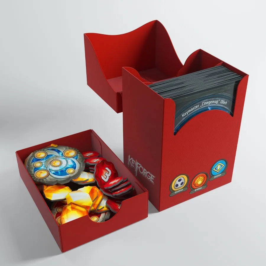Gamegenic Deck Box: Keyforge Gemini - Red (80ct)
