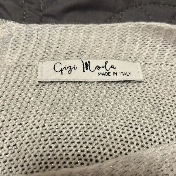 Gigi Moda White Sweater SZ M