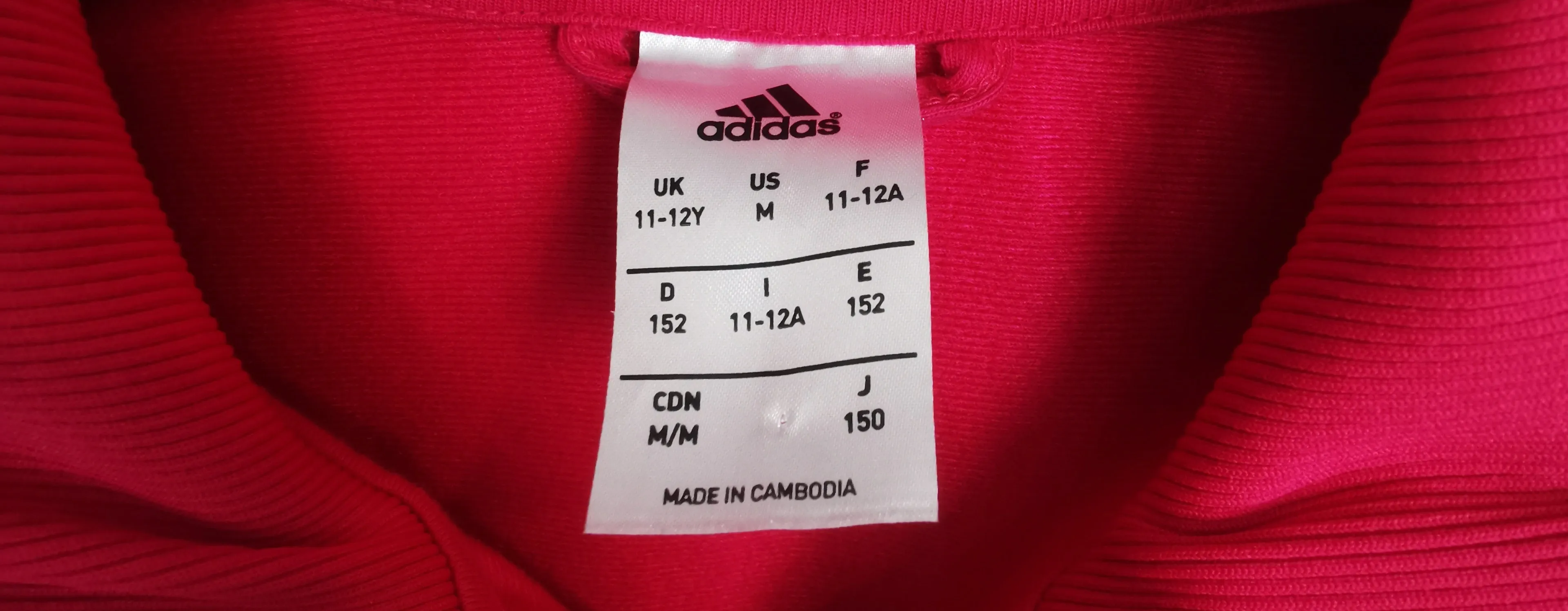 GIRL SIZE MEDIUM (11/12 YEARS) - ADIDAS, Zippered Athletic Jacket EUC B36