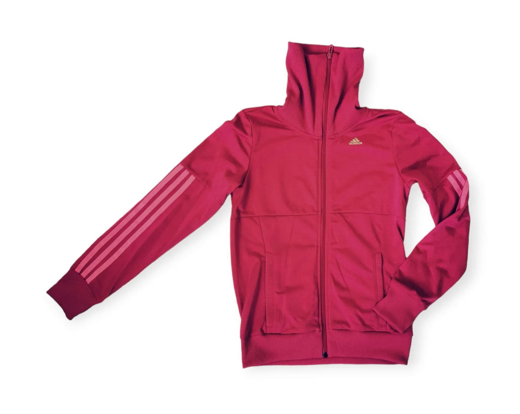 GIRL SIZE MEDIUM (11/12 YEARS) - ADIDAS, Zippered Athletic Jacket EUC B36