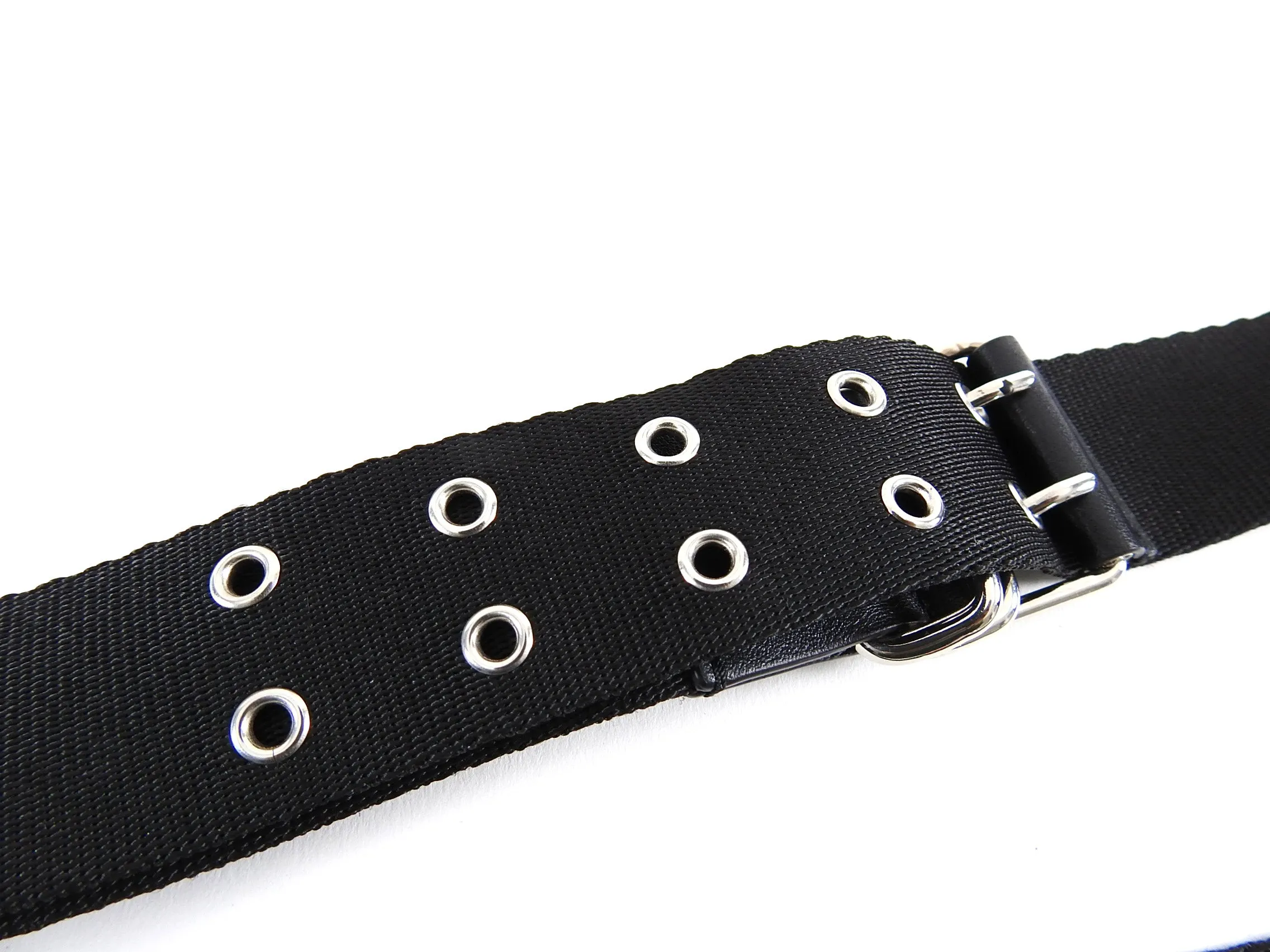 Givenchy Black and Red Canvas Logo Belt