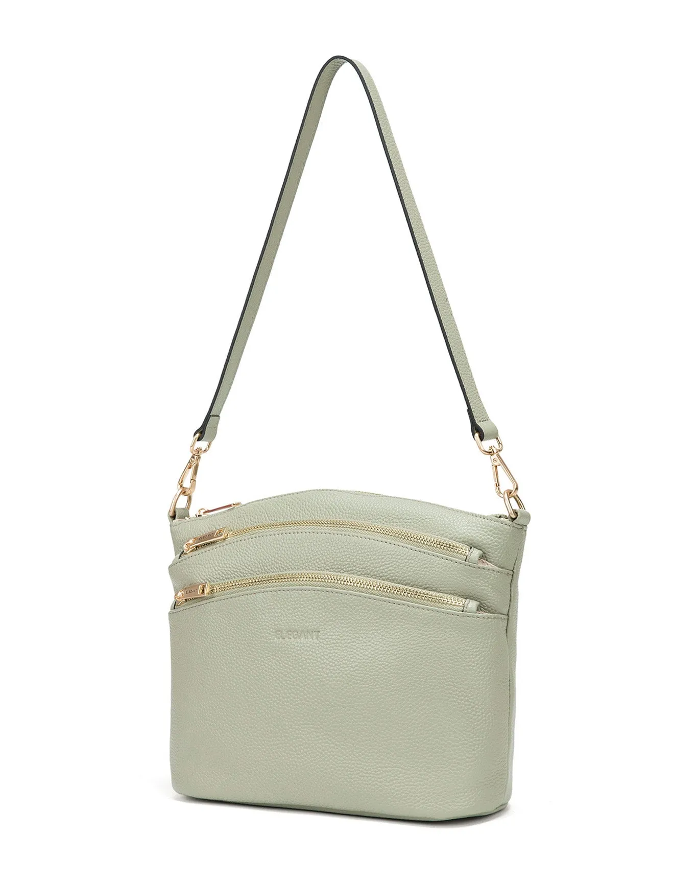 GRACE LEATHER XBODY BAG- E1-0818-D-SAGE- SALE