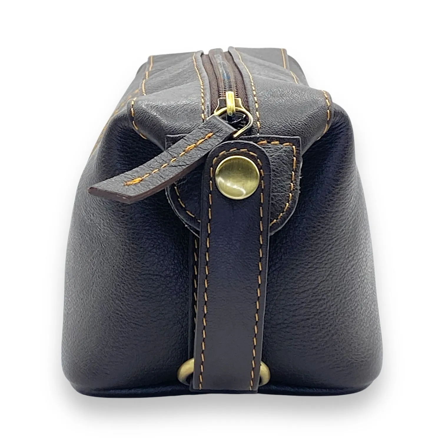 Hand Pouch, Wash Bag, Toiletry, Genuine Leather 2607SN