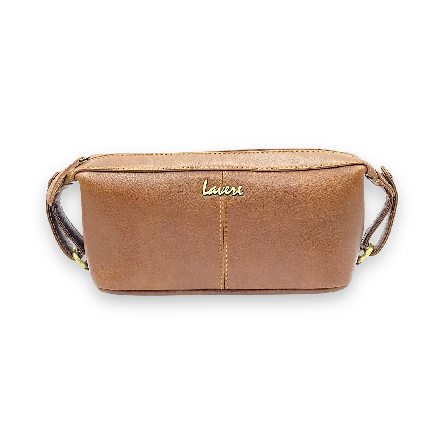 Hand Pouch, Wash Bag, Toiletry, Genuine Leather 2607SN