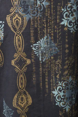 Hand Printed Golden Script