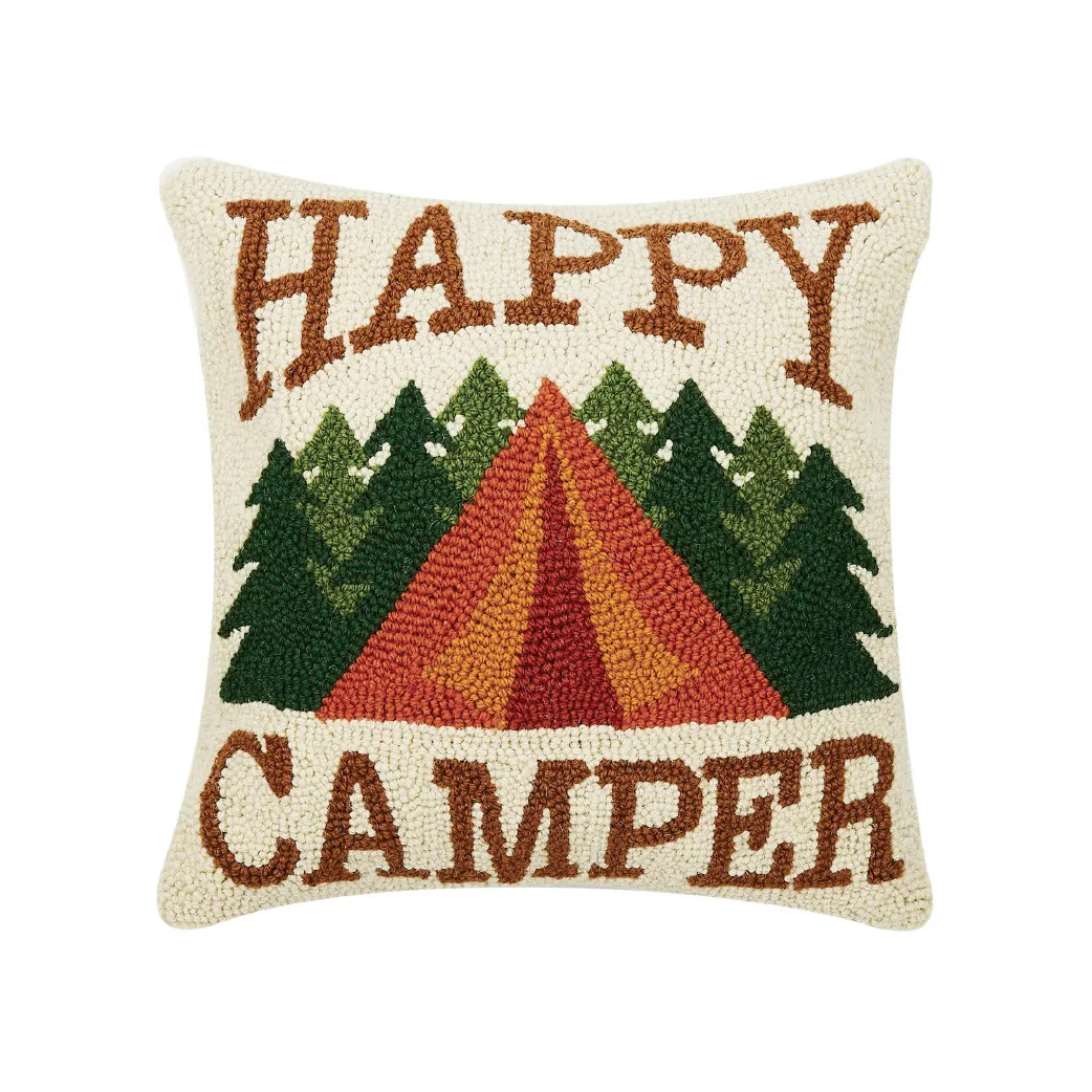 Happy Camper Hook Pillow
