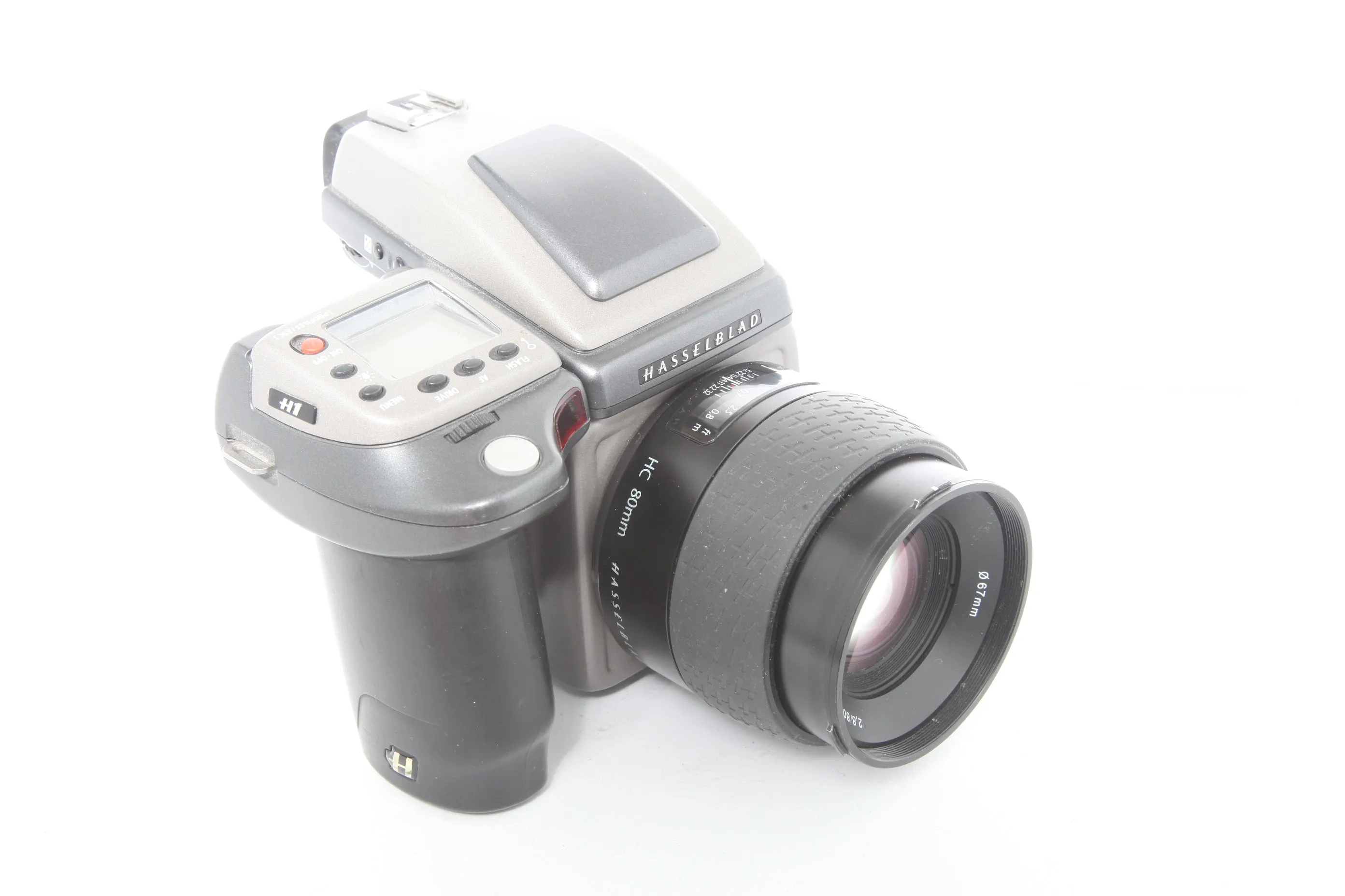 Hasselblad H1 with HVX90 Prism Finder