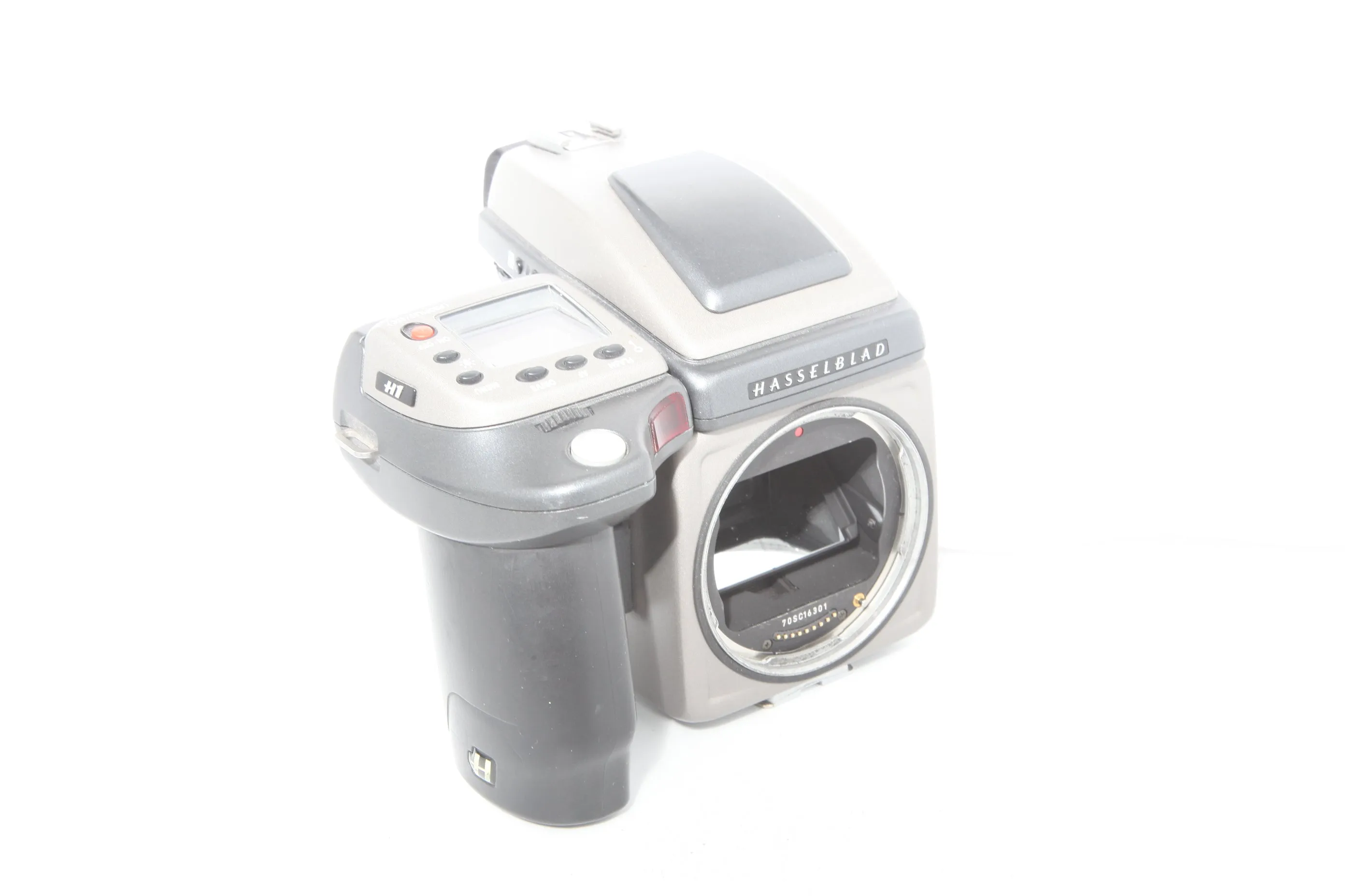 Hasselblad H1 with HVX90 Prism Finder