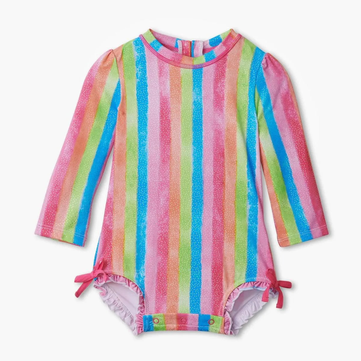 Hatley Rashguard Swimsuit - Rainbow Stripes