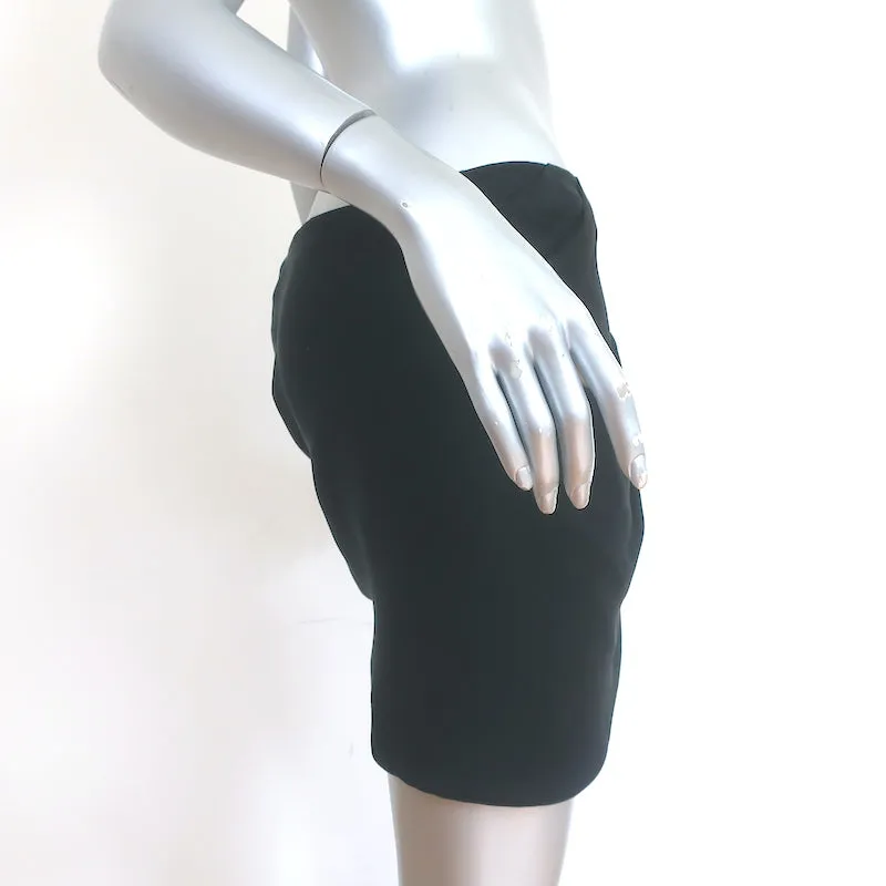 Haute Hippie Draped Mini Skirt Black Silk Size Medium