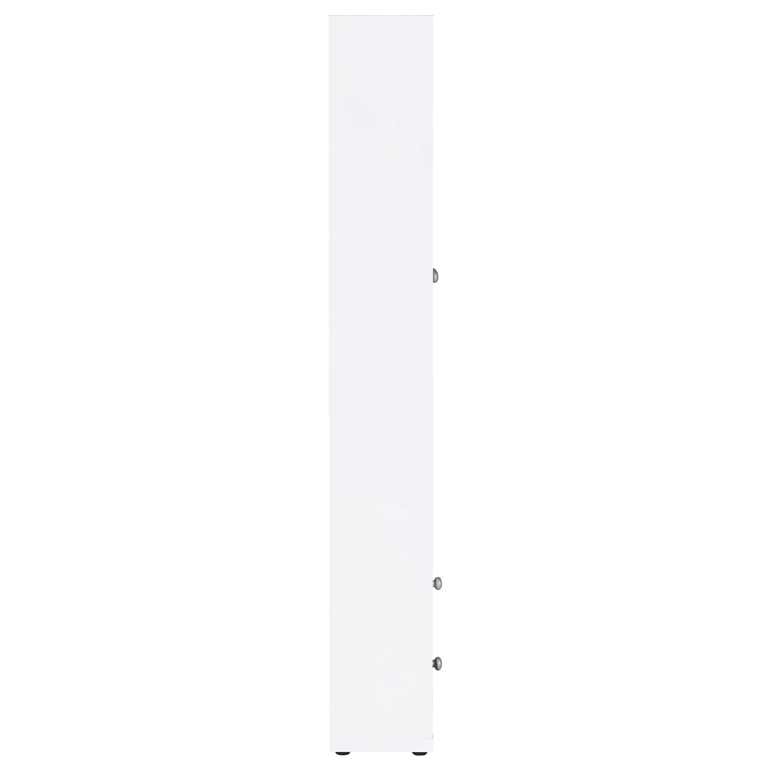 Hawthorne 4-shelf Glass Door Tall Cabinet with Drawers White