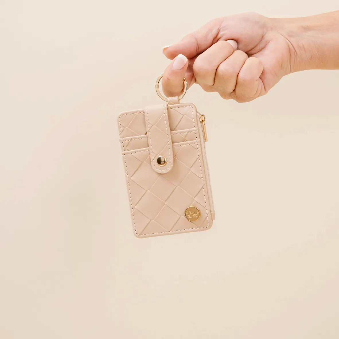 Highly Essential Keychain Woven Card Wallet
